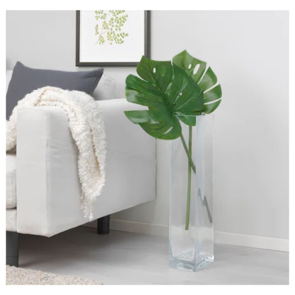 IKEA ýasama bezeg güli, monstera, ýaşyl