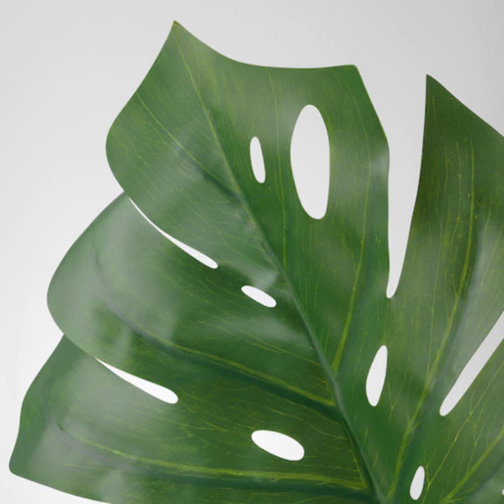 IKEA ýasama bezeg güli, monstera, ýaşyl