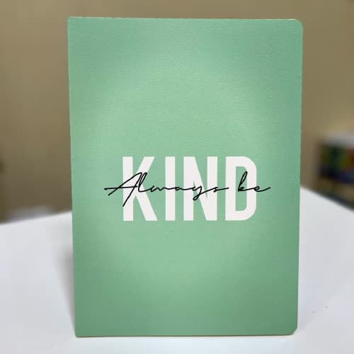 Тетрадь be kind (18*25 см) зеленый
